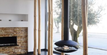 Perola Hanging Fireplace