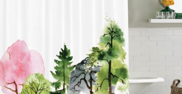 Colorful Forest Shower Curtain
