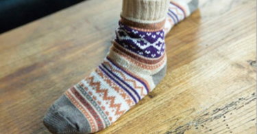 Vintage Style Winter Knitting Warm Wool Crew Socks