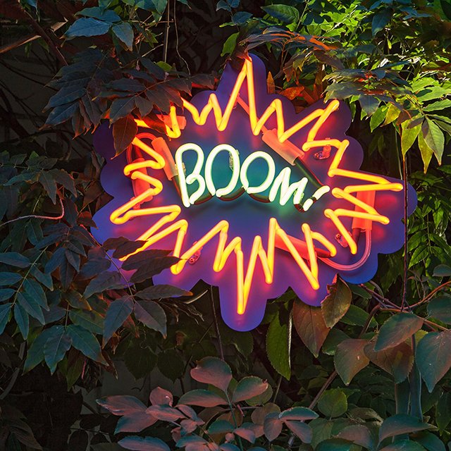 BOOM Neon Sign