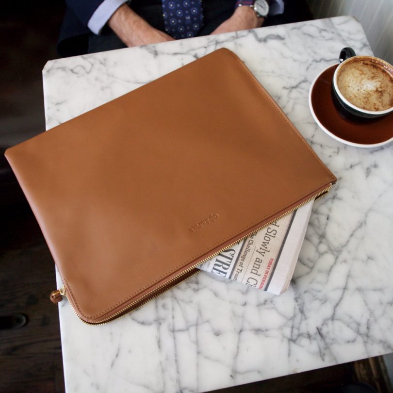 Recharging Leather Messenger