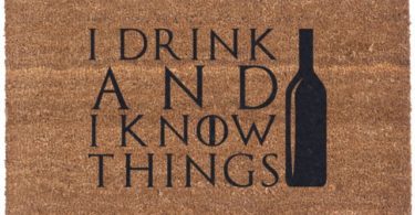 I Drink & I Know Things Coco Doormat