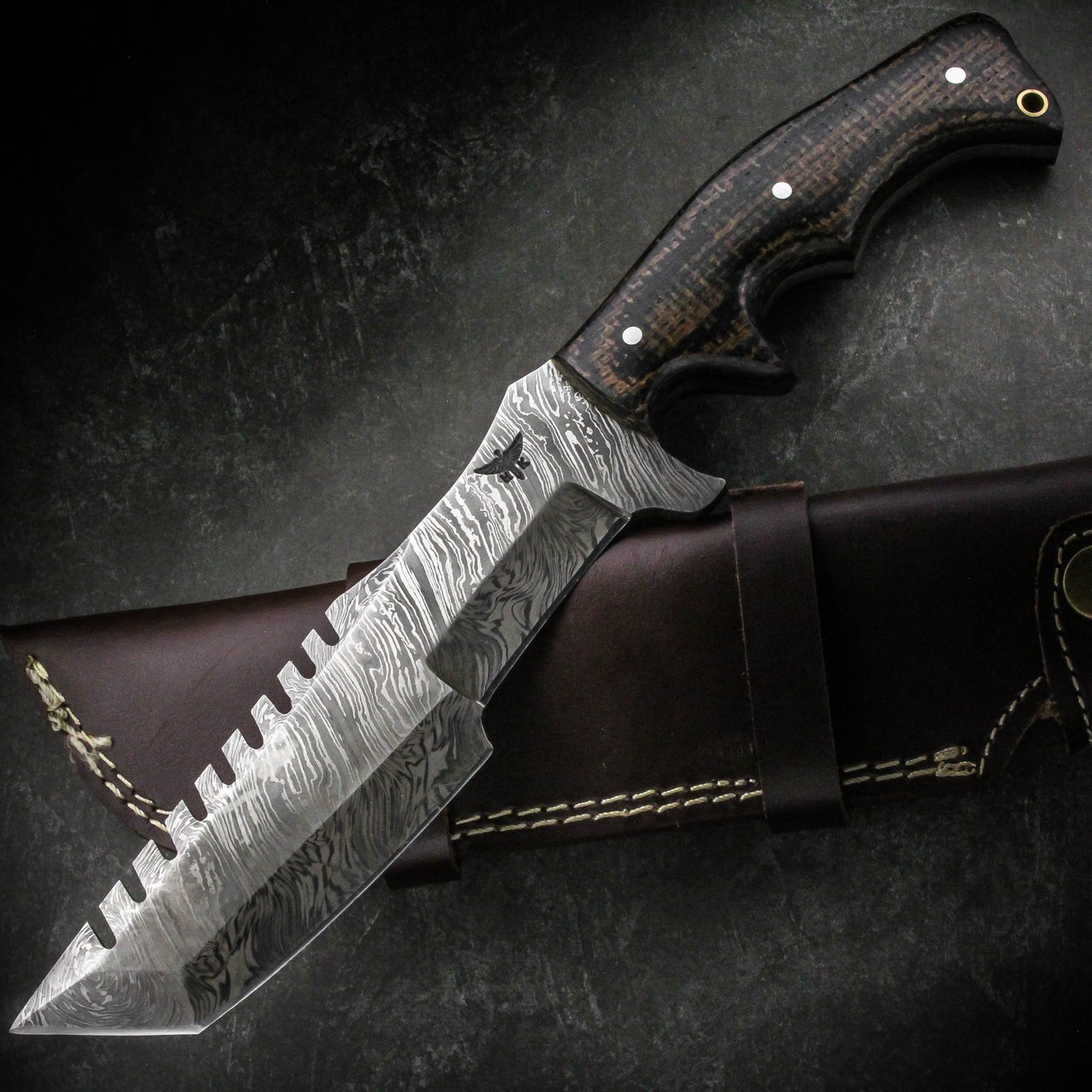 Handmade HTK-186 Damascus Knife
