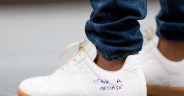 Maison Margiela White Replica Pen Sneakers