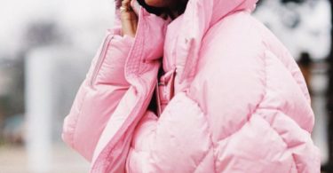 Chen Peng Pink Short Quilted Puffer Jacket