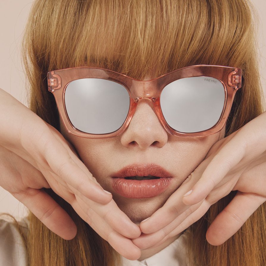 Zoe Pink Cat Eye Sunglasses