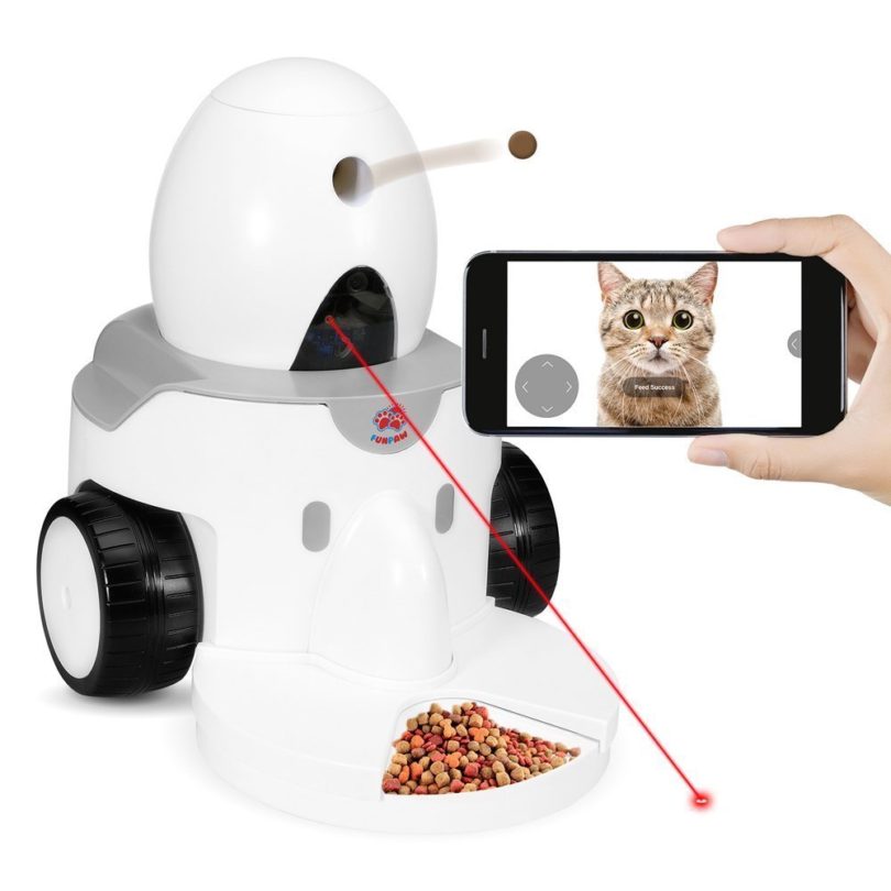 App-Enabled FunPaw Playbot Q Pet Camera & Pet Feeder