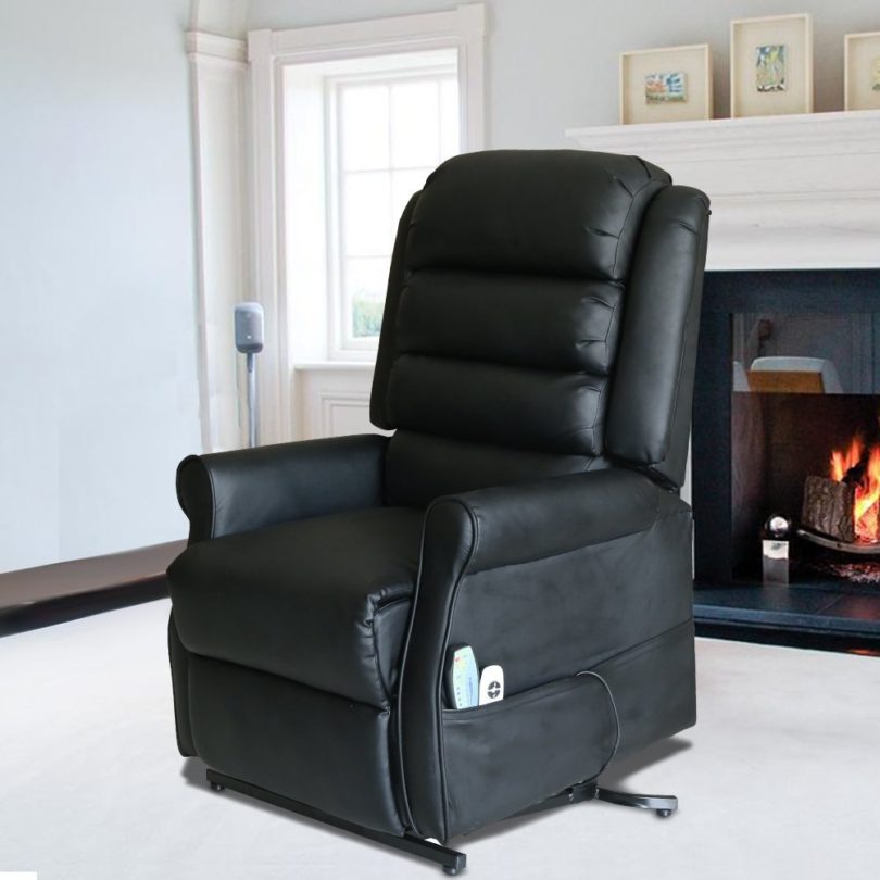 MAGIC UNION Massage Chairs Recliner Power Lift Heated Vibrating PU Leather Sofa