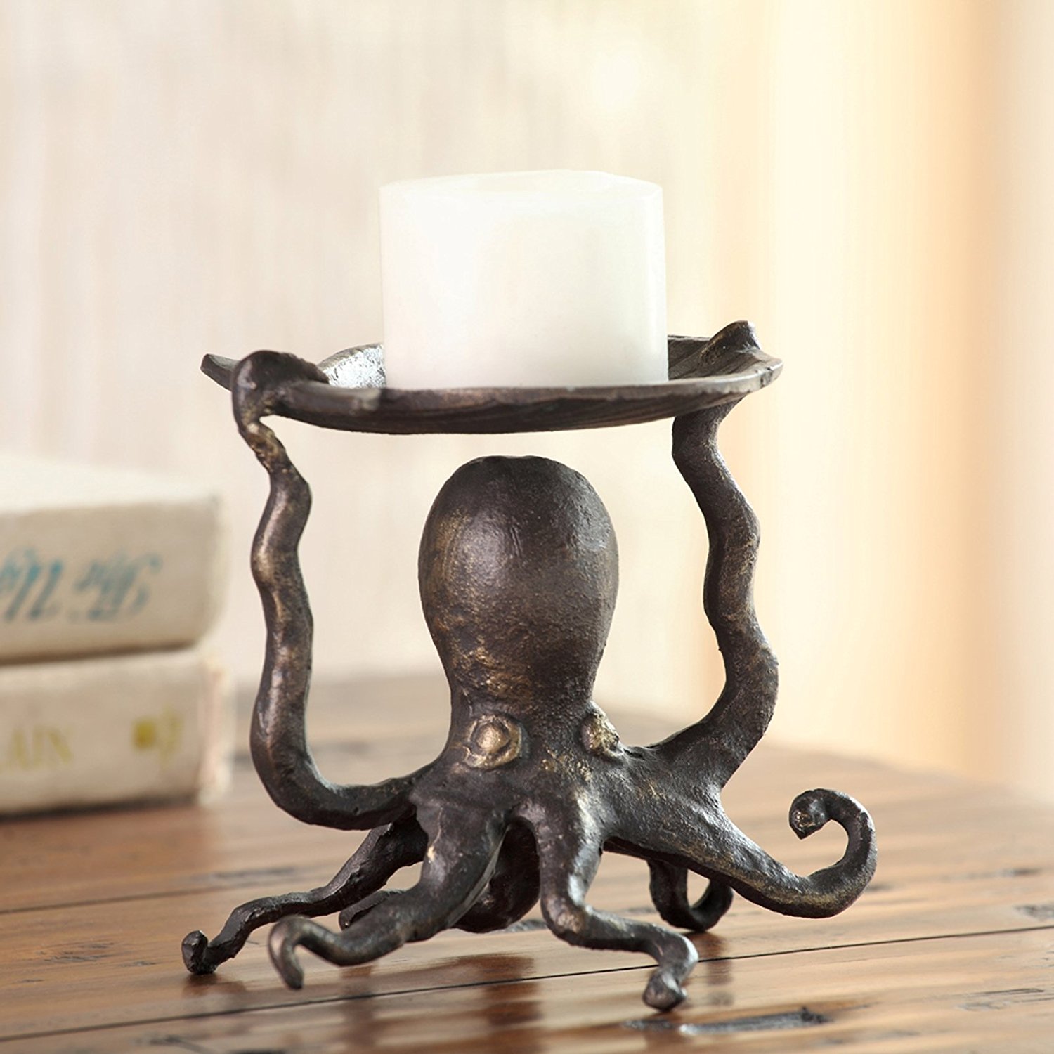 Octopus Pillar Candleholder by SPI Home