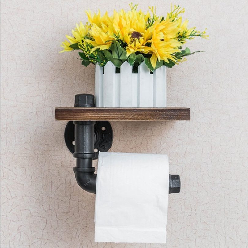 Bathroom Shelf & Roll Holder