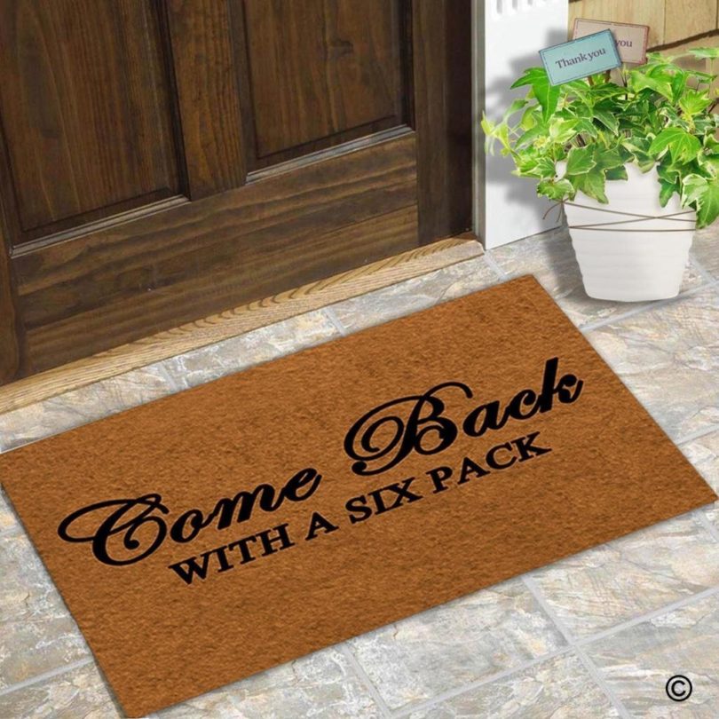 Come Back With A Six Pack Coco Doormat
