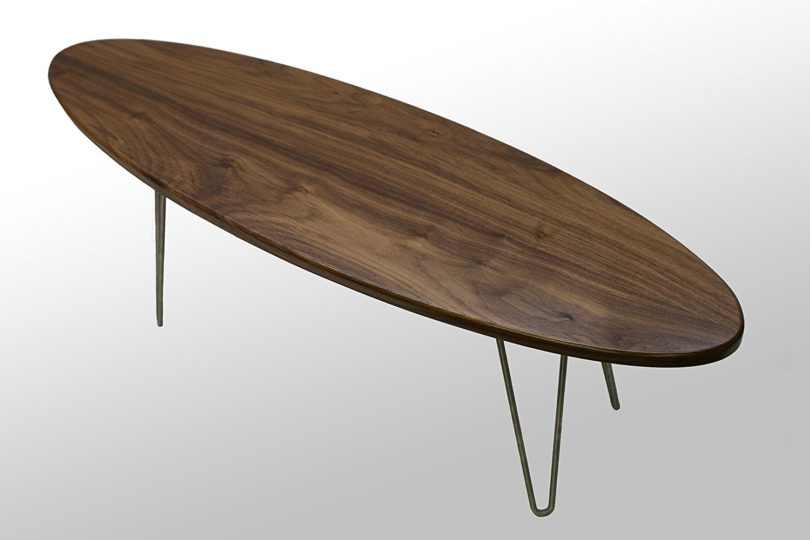 The Longboard Coffee Table: Walnut