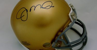 Joe Montana Signed Notre Dame Mini Helmet