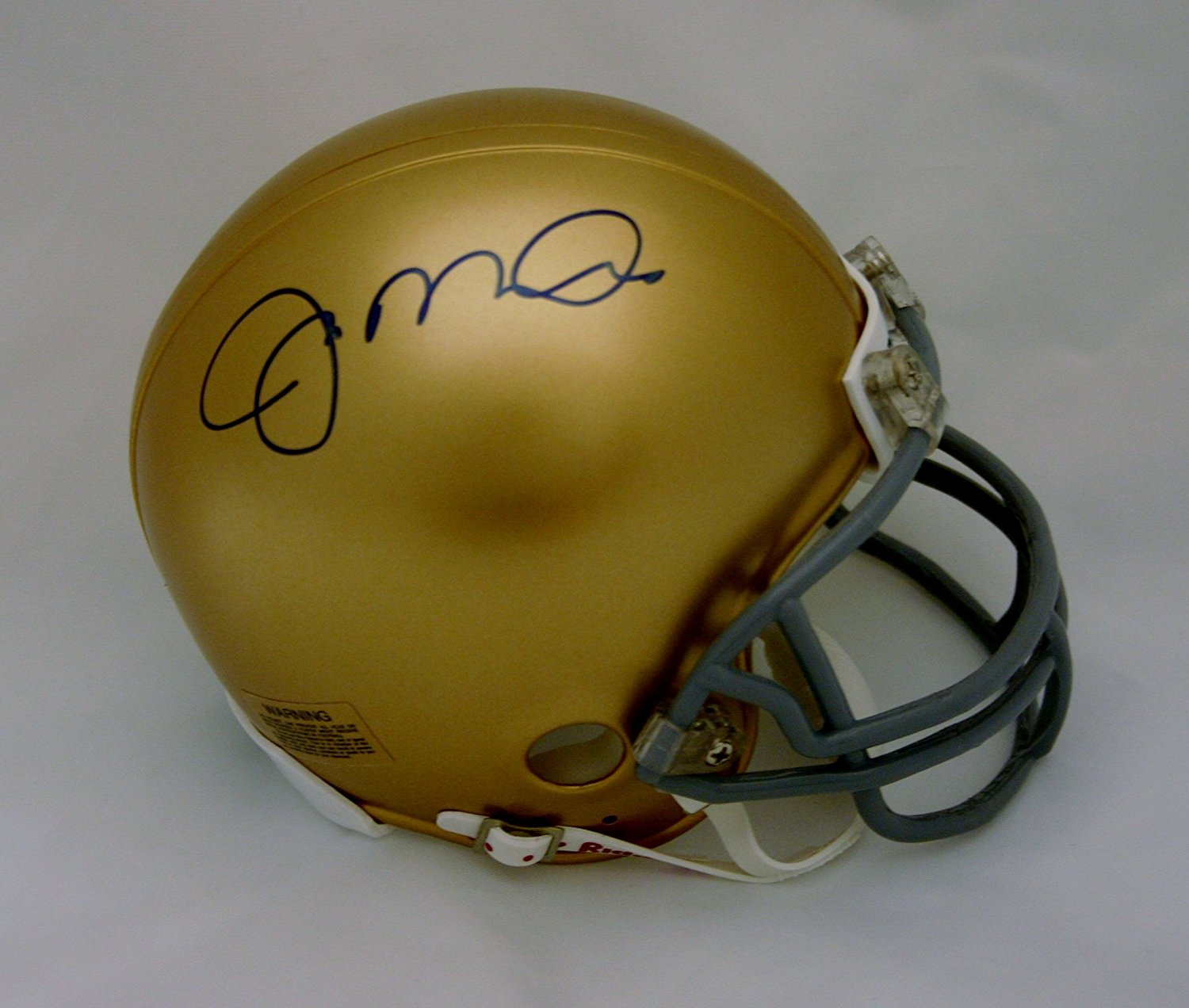 Joe Montana Signed Notre Dame Mini Helmet