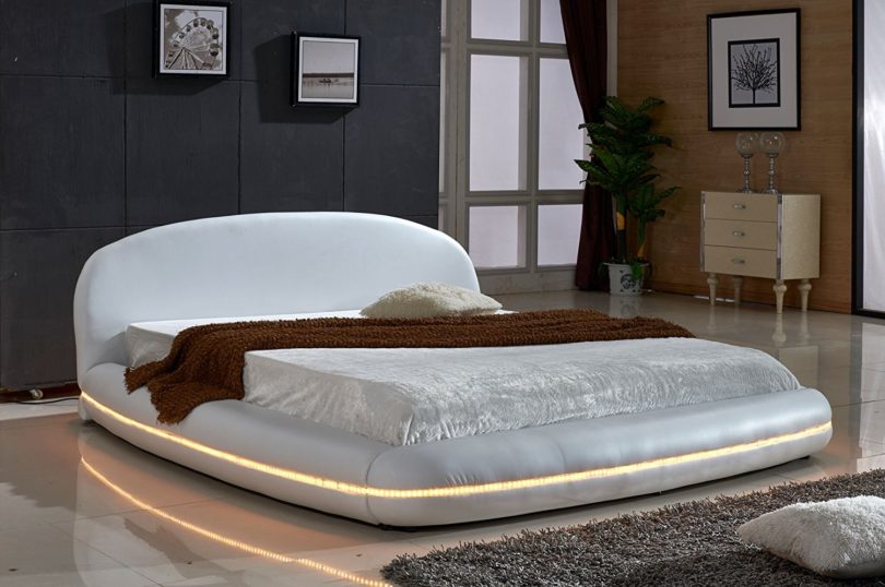 Dylan Collection Modern Leather Bed