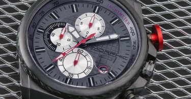 Morphic M39 Series Chronograph Genuine Leather Strap Watch