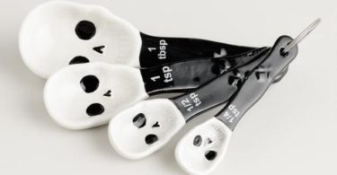 Skull Design Ceramic Measuring Spoons