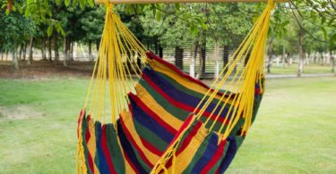 Sundale Outdoor Canvas Hanging Hammock Swing Chair Seat