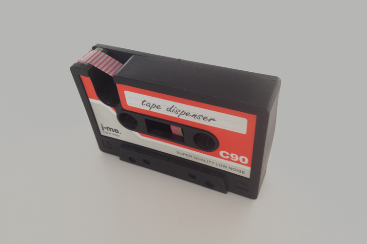Cassette Tape Holder & Tape Dispenser