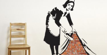 Banksy Sweep It Under Wall Decals