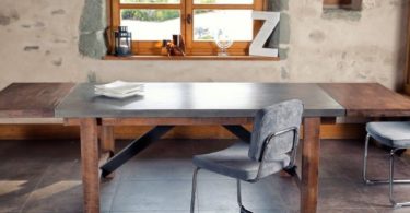 Extendable Vega Concrete Dining Table