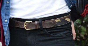 Camouflage Leather Belt