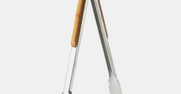 Bamboo & Stainless Steel 12″ Tongs