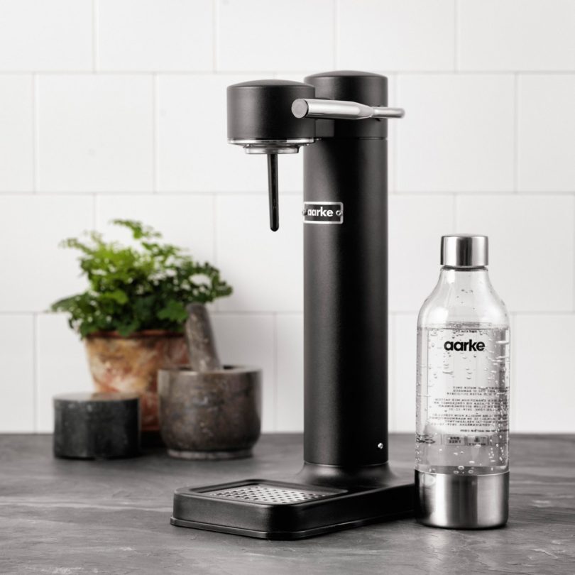 AARKE Matte Black Carbonator Sparkling Water Maker