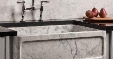 Carrara Marble Farmhouse Sink by Stone Forest