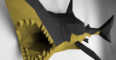 Black & Gold XL Shark Papertrophy