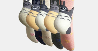 Oureamod Cartoon Animal Womens Girls Cotton Crew Socks