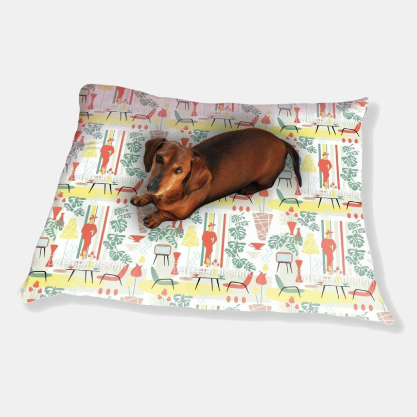Fifties Dog Pillow Luxury