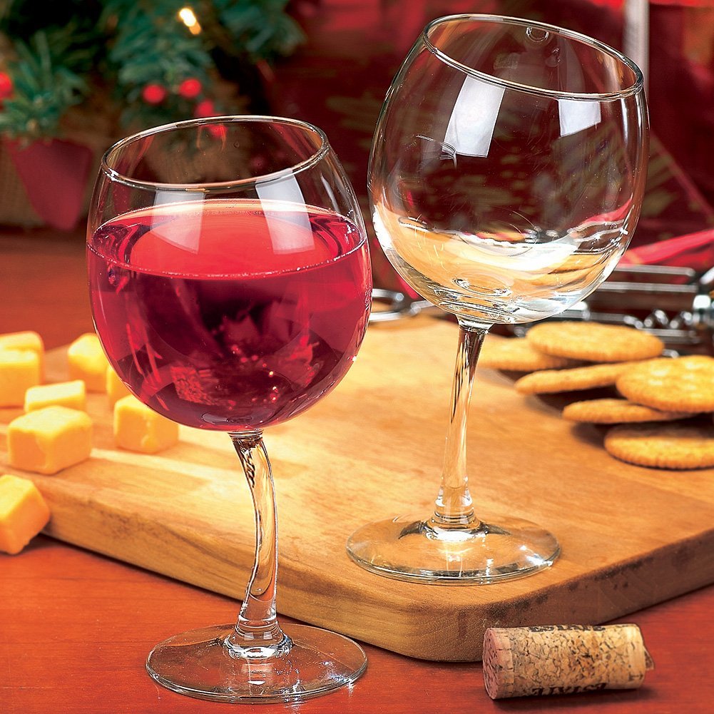 KOVOT Tilted Wine Glass Set