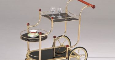 ACME Furniture Acme 98006 Lacy Glass Serving Cart