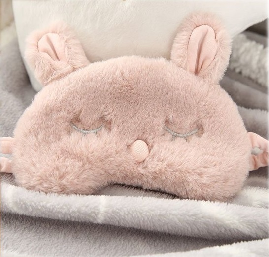 Ayygiftideas New Fashion Plush Rabbit Eye Mask