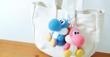 Light Blue Yarn Yoshi Amiibo