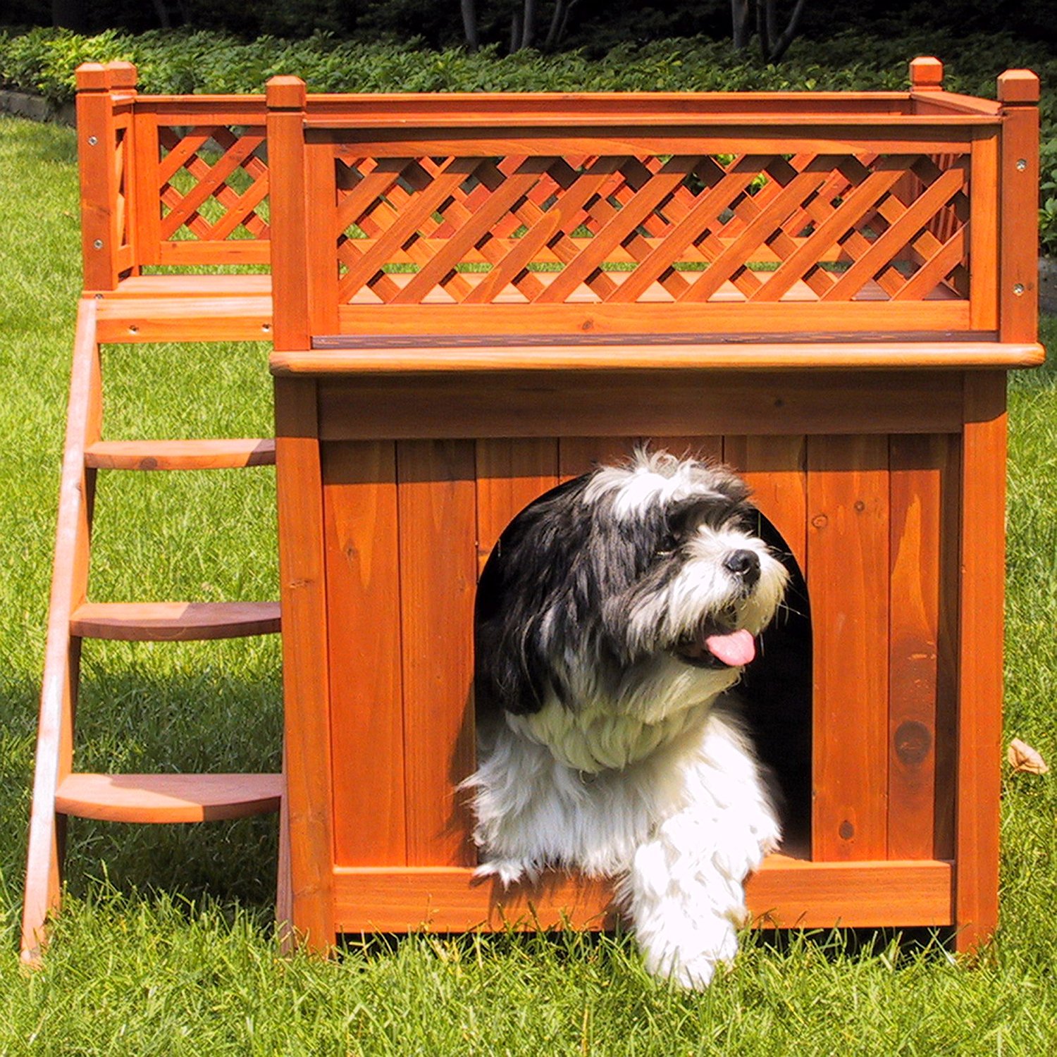 Merry Products Wood Pet Home- Room With A View