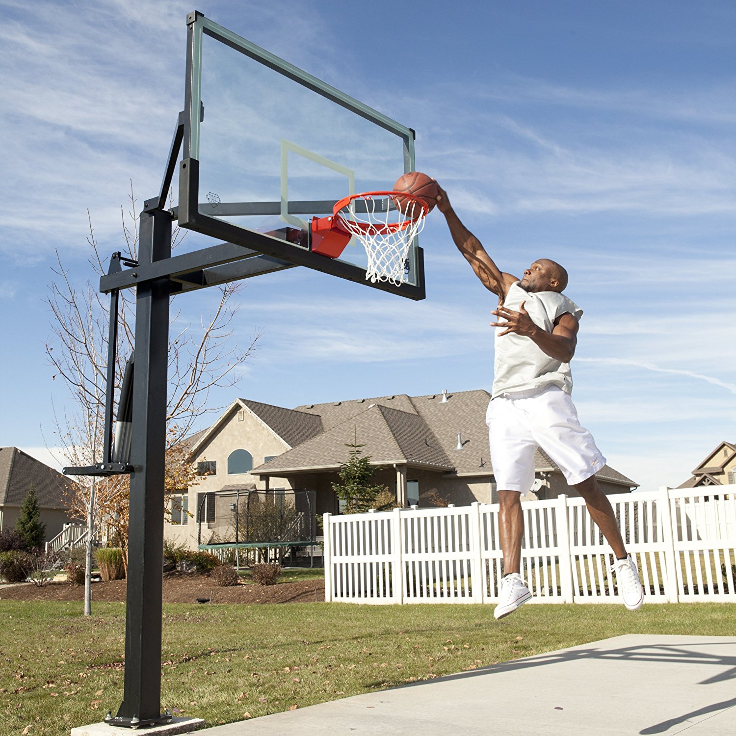 Lifetime Mammoth Height Adjustable In Ground Basketball System