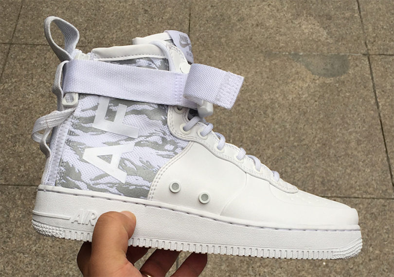 NIKE SF Air Force 1 Mid Premium Ibex Men White Camo