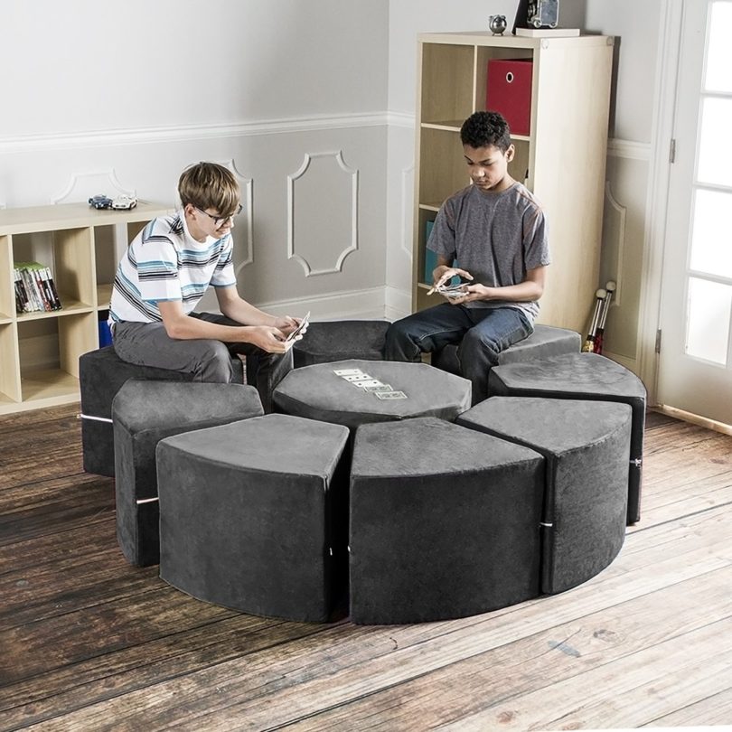 Octagon Nine Piece Sectional Seating Set by Jaxx
