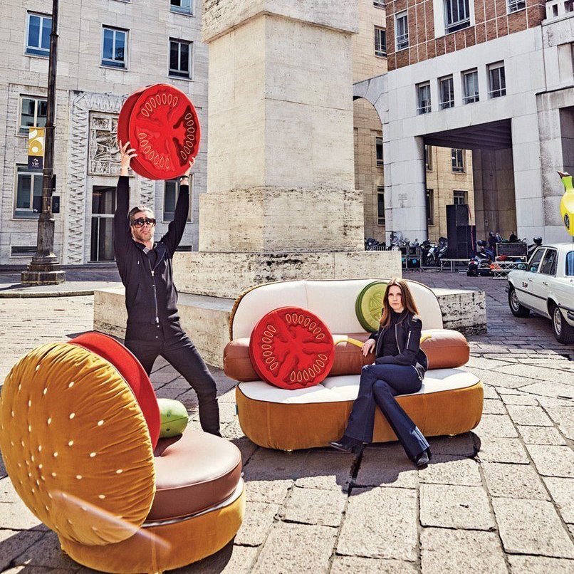 Seletti Burger Chair Hotdog Couch