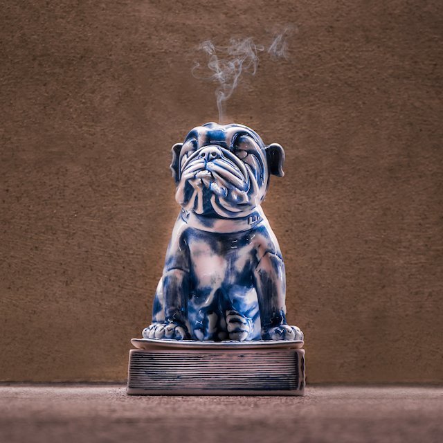 English Bulldog Incense Burner