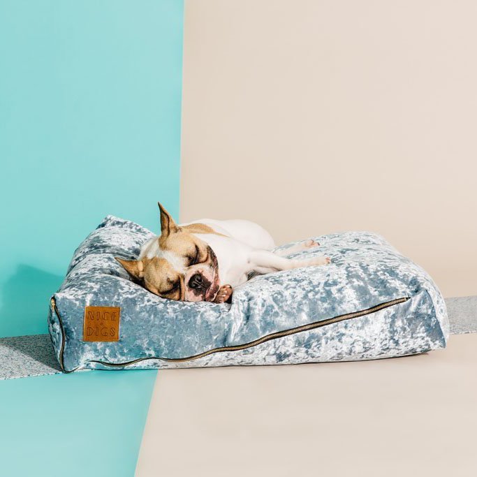 Mirage Velvet Slouch Dog Bed