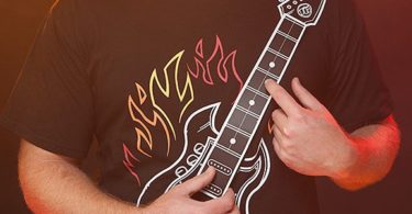 Playable Electronic Rock Guitar Shirt