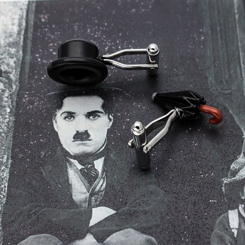 Chaplin’s Hat & Umbrella Cufflinks