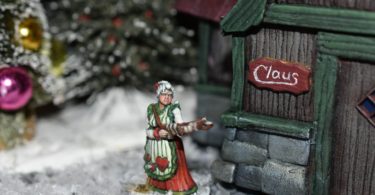 War in Christmas Village sequels. Tabletop gaming mini