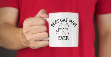 Best Cat Mom Ever Middle Finger Funny Coffee Mug