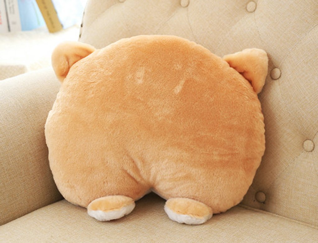 corgi butt throw pillow