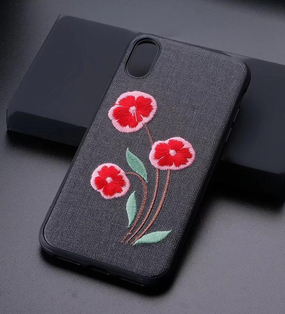 Daisy Embroidered iPhone X Case