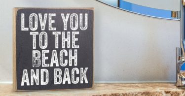 Love You to the Beach Wooden Sign